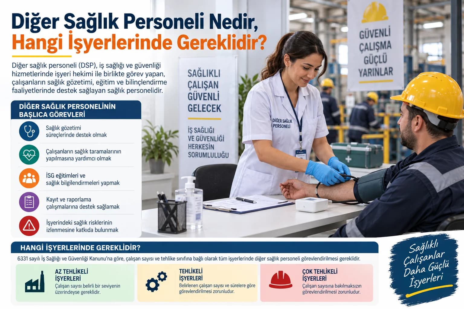 İşyerinde çalışan sağlık gözetimi sürecine destek veren diğer sağlık personeli